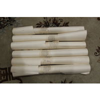 Ретро обои (6 трубок).Обои СССР красивый светлый рисунок для загородного дома