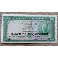 Werty71 Мозамбик 100 эскудо 1976 колония Португалии 1961 UNC банкнота большой формат