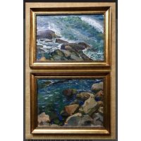 Крохалев П.С;Засл.худ.(Крохолев);пара картин "Море и камни"