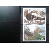 Япония, 1975. Паровозы, сцепка