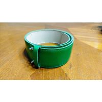 Пояс глянцевый зелёный 116 см. Новый