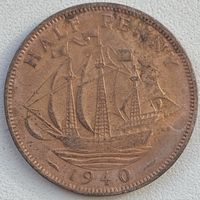 Великобритания 1/2 пенни 1940 г.