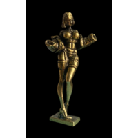 Статуэтка Красивая девушка Латунь