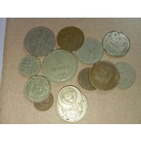 Сборный лот монет СССР  13 монеты  . С рубля .