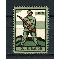 Швейцария - Солдатские марки - 1939 - Солдат - пограничник - 48-ой Пограничный полк - 1 марка. MNH.  (Лот 31HV)-TG3P20