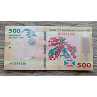 Werty71 Бурунди 500 франков 2018 год UNC банкнота