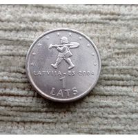 Werty71 Латвия 1 лат 2004