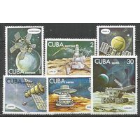 Куба. День космонавтики. 1978г. Mi#2386-91. Серия.