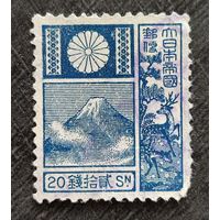 Марка Япония 1937 г. Гора Фудзи. 4.2