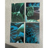 Календарики карманные 2025 4 шт зеленый бархат