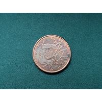 1 евроцент Франция.