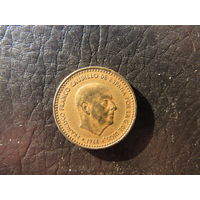 Испания. 1 песета. 1966. С 20 копеек. Распродажа коллекции. Смотрите другие лоты.
