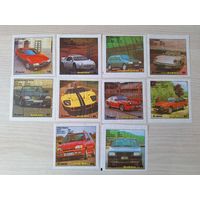 Bombibom вкладыши, жвачка, 10 16 22 23 27 41 43 51 54 59 Ford Alfa Romeo Meredes Fiat Mitsubishi - Бомбибом Мерседес Фиат Форд Альфа Ромео Мицубиши