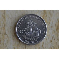 Восточные Карибы 10 центов 1993