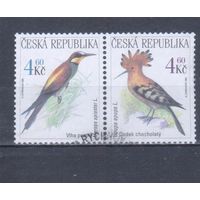 [943] Чехия 1999. Фауна.Птицы. Гашеная пара в сцепке.