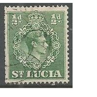 Сент-Люсия. Король Георг VI. 1938г. Mi#99.