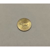 1 доллар 2013 Договор США с делавэрами двор Р с рубля