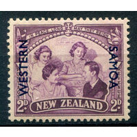 Британские колонии - Западное Самоа - 1946г. - королевская семья - 1 марка - MLH, пожелтение клея [Mi 94]. #2-Bc-62-B-1