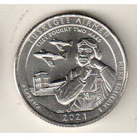 США квотер 2021 парк Алабама двор P