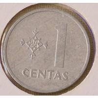 Литва. 1 цент 1991 года. (2)