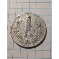 1 злотый Польша 1973 год