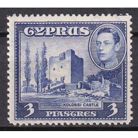 34.BrK. Великобритания. Колонии. Кипр. Георг VI. Архитектура и пейзажи. 1942 г. 3P. Mi.#146.