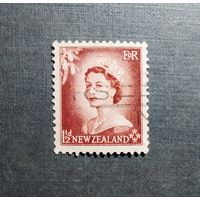 Марка Новая Зеландия 1954 год Королева