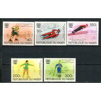 Нигер - 1976 - Зимние Олимпийские игры - [Mi. 506-510] - полная серия - 5 марок. MNH.  (Лот 93HP)-T2P45