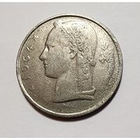 Бельгия 5 франков, 1964 Надпись на голландском  BELGIЁ