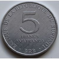 Бурунди 5 франков 1980 год