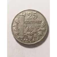 Франция 25 сантим 1904