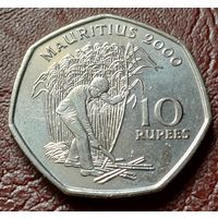 Маврикий 10 рупий, 2000    ( 1-9-5 )