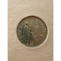 Ватикан 20 лир 1984 г (Год мира - пастух)