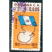 Гватемала. 150 лет независимости. Флаг