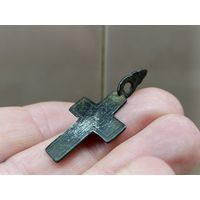 Старинный крестик. Серебро. Не чищен. С 1 рубля!