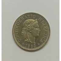 Швейцария 5 раппенов, 1983 год