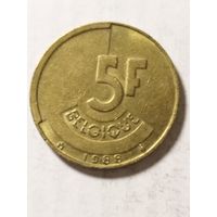 Бельгия 5 франков 1988