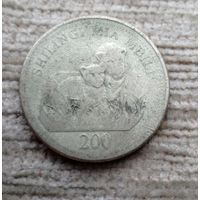 Werty71 Танзания 200 шиллингов 1998 Лев