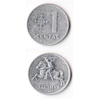 1 цент Литва 1991
