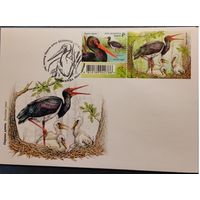 КПД Беларусь Belarus 2026, (1425L) Черный аист. Фауна. Птицы. Купон