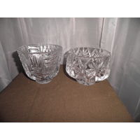 Хрустальные Салатница,конфетница 2 шт.времён СССР.С рубля.