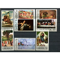 Либерия - 1969 - Картины известных художников - [Mi. 715-722] - полная серия - 8 марок. MNH.  (Лот 41JR)-T3P39
