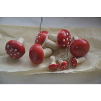 Грибочки папье маше