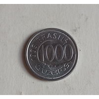 Бразилия 1000 крузейрос 1993 год рыба скалярия
