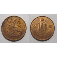Финляндия - 10 пенни 1929 aUNC