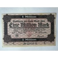 Германия, нотгельды, 1923 год, город Вальд (Wald), 1000000 марок