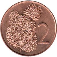Острова Кука 2 цента, 1983 UNC