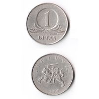 1 лит Литва 2001 год