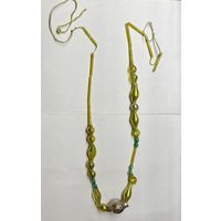 Старинные елочные бусы стеклярус К.5