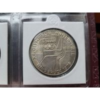 100 шиллингов 1976 Серебро 24 грамм 640 пробы 0,494 унции! Австрия XII зимние Олимпийские Игры, Инсбрук (Щит - Вена) 1976! ВОЗМОЖЕН ОБМЕН!